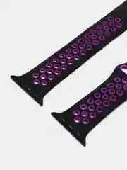 Пурпурный ремешок для Apple Watch 3,4,5 поколения 38/40 мм. двухцветный, силиконовый