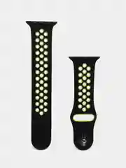 Лимонный ремешок для Apple Watch 3,4,5 поколения 38/40 мм. двухцветный, силиконовый