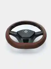 Коричневый чехол на руль D-образный для Volkswagen, Skoda