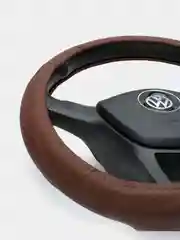 Коричневый чехол на руль D-образный для Volkswagen, Skoda