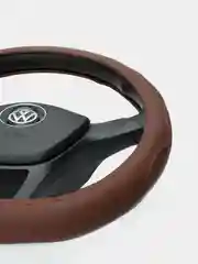 Коричневый чехол на руль D-образный для Volkswagen, Skoda