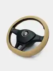 Бежевый чехол на руль D-образный для Volkswagen, Skoda