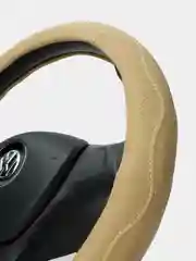 Бежевый чехол на руль D-образный для Volkswagen, Skoda