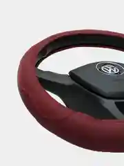 Багровый чехол на руль D-образный для Volkswagen, Skoda