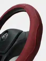 Багровый чехол на руль D-образный для Volkswagen, Skoda