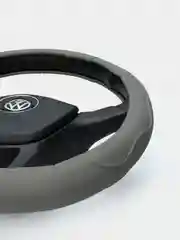 Серый чехол на руль D-образный для Volkswagen, Skoda