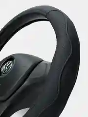 Черный чехол на руль D-образный для Volkswagen, Skoda
