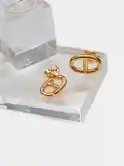 Желтый серьги женские