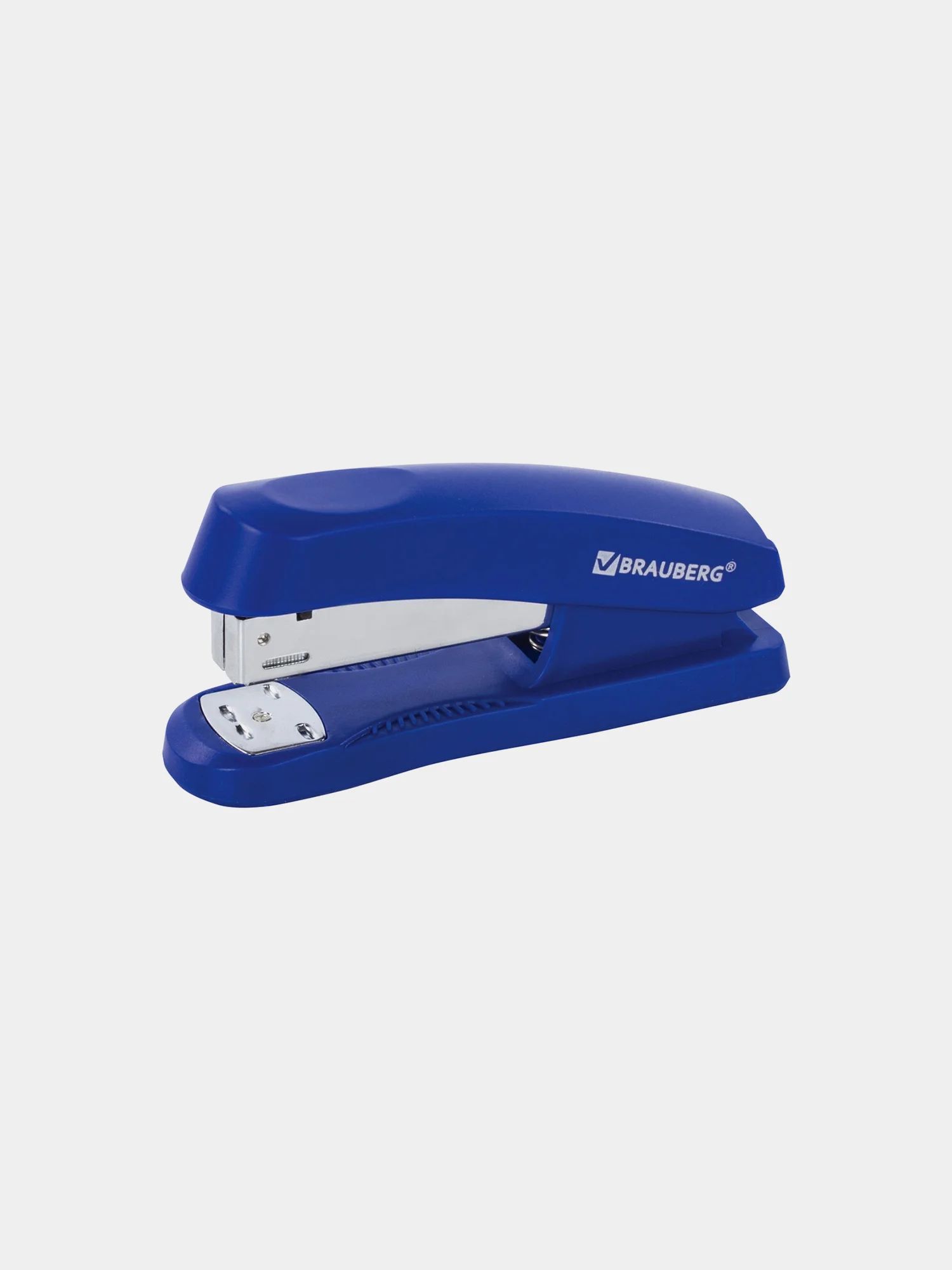 Степлер №24/6, 26/6 BRAUBERG "Standard+", до 30 листов, синий, 228609