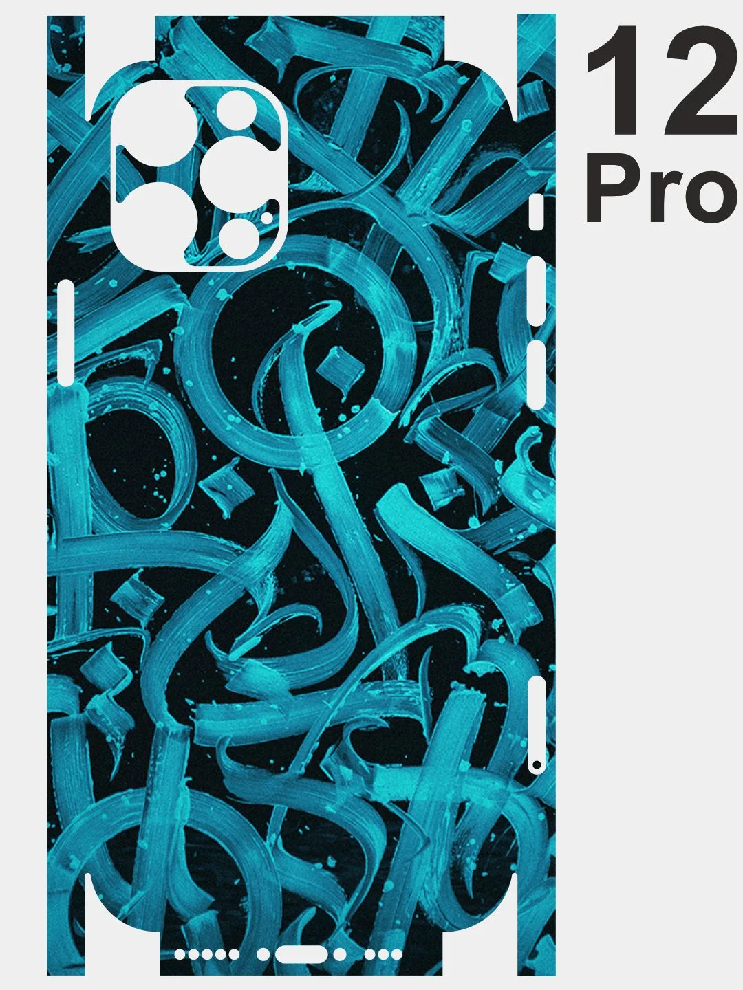 Защитная наклейка (пленка) Skin "Каллиграфия" на iPhone 11 / 12 / 12 Pro / 13 / 13 Pro