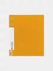 Папка на 2 кольцах BRAUBERG Contract, 35мм, желтая, до 270 листов, 0,9мм, 221795