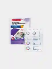 Папки-файлы перфорированные А4 BRAUBERG "EXTRA 1000", КОМПЛЕКТ 50 шт.,матовые,ПЛОТНЫЕ