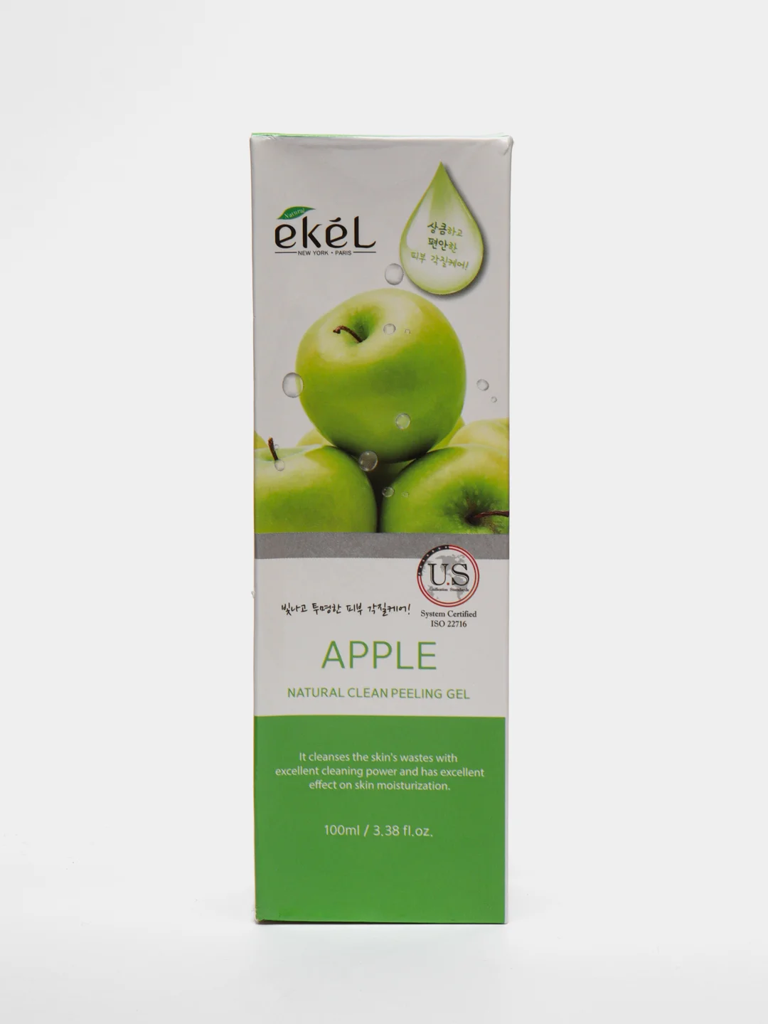Пилинг-скатка Ekel Natural Apple Clean Gel Peeling, с экстрактом яблока, 100 мл