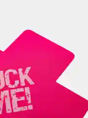 Белый пэстисы наклейки на грудь Fuck me, кресты на соски, стикини, самоклеющиеся накладки