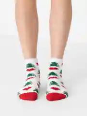 Лесной зеленый носки махровые, женские, новогодние, Emily