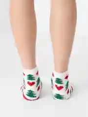 Лесной зеленый носки махровые, женские, новогодние, Emily