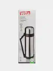 Серебряный термос Vetta, с широким горлом, нержавеющая сталь, 1,8 л