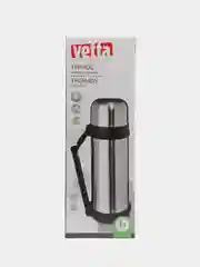 Серебряный термос VETTA, с широким горлом, нержавеющая сталь, 1500 мл