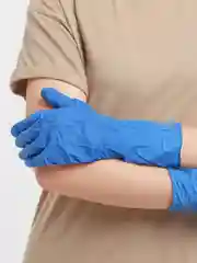 Перчатки латексные хозяйственные High Risk для уборки синие