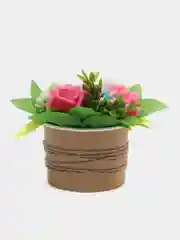 Бордовый букет из мыльных роз,подарочный набор" Букет из мыльных цветов",подарокучителю,коллеге