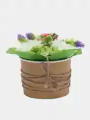 Аметистовый букет из мыльных роз,подарочный набор" Букет из мыльных цветов",подарокучителю,коллеге