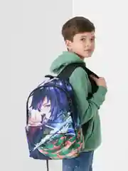 Темно-синий рюкзак Аниме , anime , рюкзак школьный для мальчика , портфель