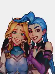 Акриловая 2D-фигурка по игре "League of Legends", Джинкс