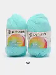 Тёмно-бирюзовый пряжа Пехорка "Детская новинка", 2 штуки, акрил, 50 г, 200 м