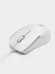 Белый мышь игровая Oklick 245M, USB компьютерная проводная, подарок на 8 марта
