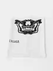 Бандана-труба LUCOSA SILK WHITE SKULL, П-019/2