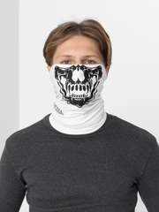 Бандана-труба LUCOSA SILK WHITE SKULL, П-019/2