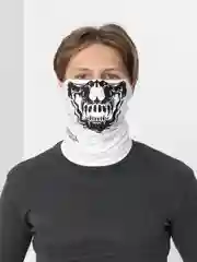 Бандана-труба LUCOSA SILK WHITE SKULL, П-019/2