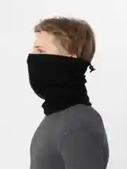 Черный шарф-труба, флисовый