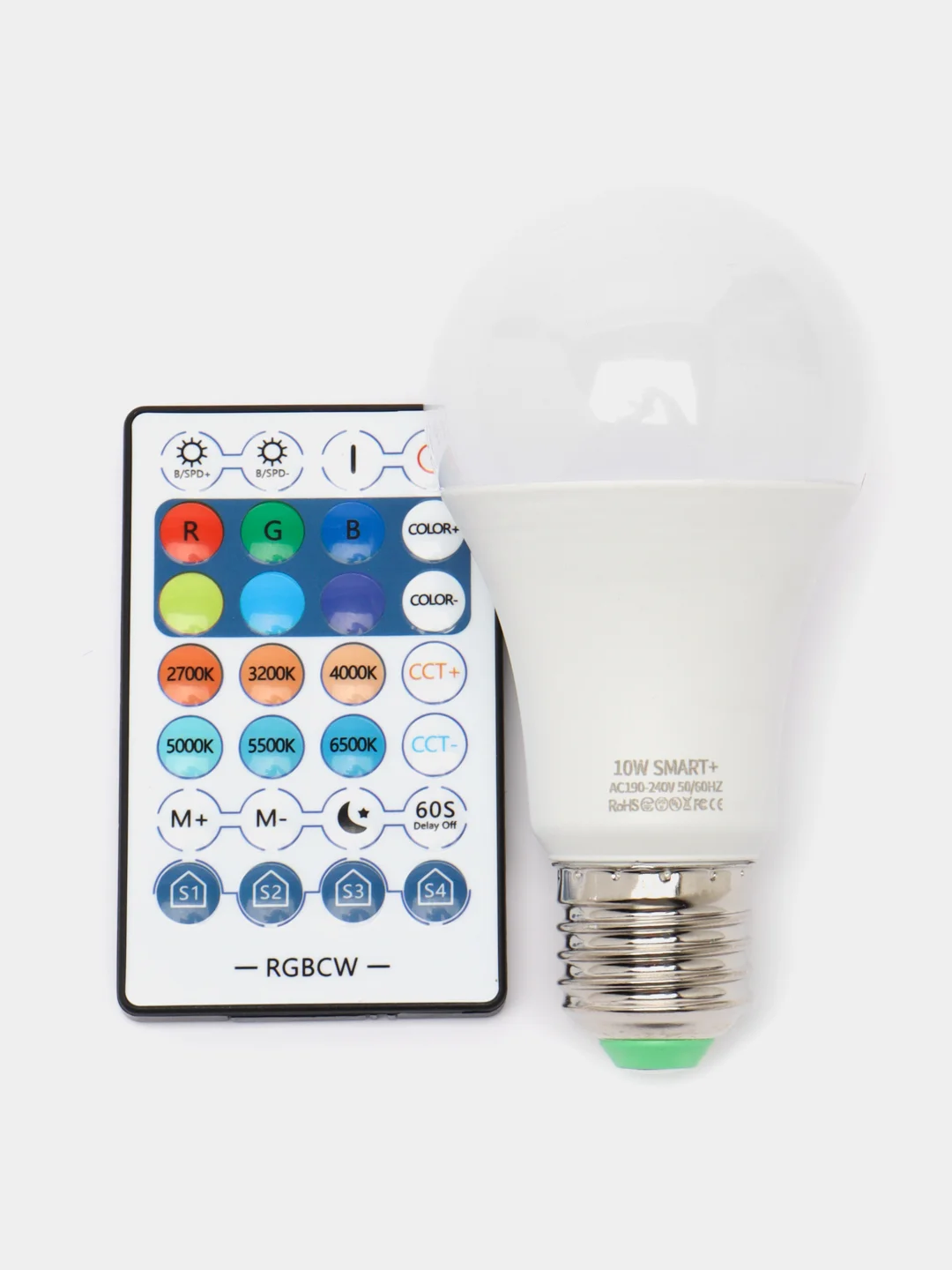 Бирюзовый умная светодиодная лампочка Smart Bulb, RGB с Wi-Fi
