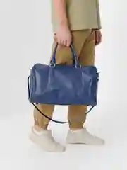 Индиго сумка дорожная, через плечо, экокожа