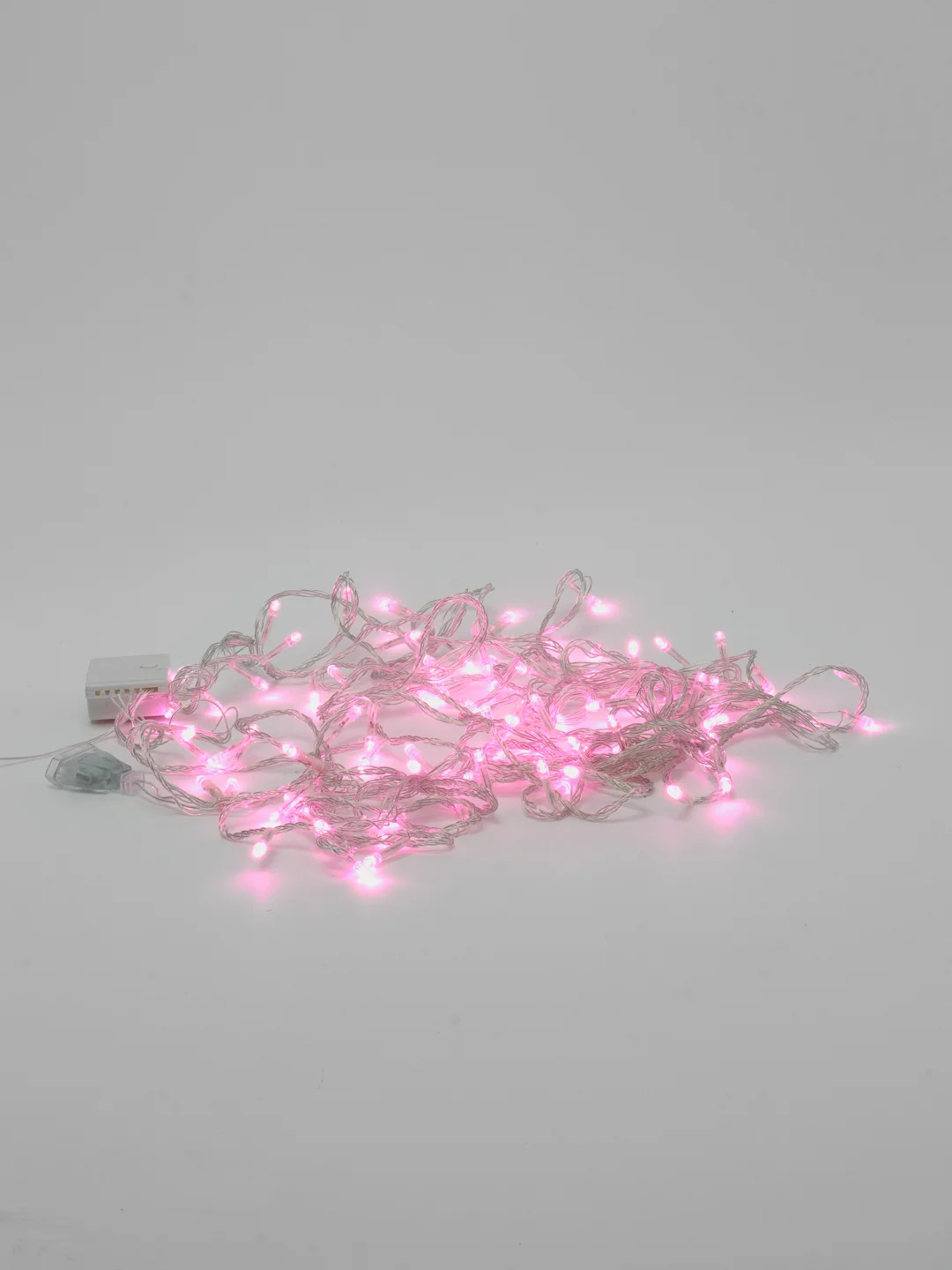 Розовый электрогирлянда для украшения интерьера 10 метров, 8 режимов, 100 LED