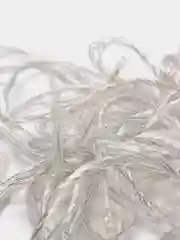 Белый электрогирлянда для украшения интерьера 10 метров, 8 режимов, 100 LED