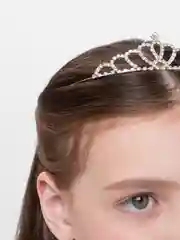 Белый диадема, корона для девочек