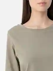 Песочный хаки лонгслив женский, с длинным рукавом