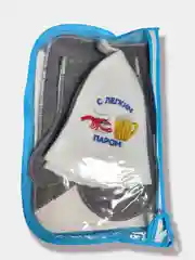 Красный набор банный из трех предметов