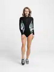Черный купальный костюм