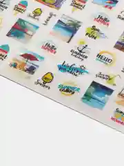 Лазурный слайдер для дизайна ногтей