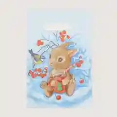 Алый набор пакеты новогодние, полиэтиленовые, 20 х 30 см, по 3, 5 и 10 штук, 5 расцветок
