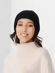 Черный шапка женская, без подклада