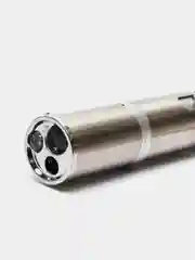 Серебряный лазерная указка, фонарик, лазер с зарядкой USB, игрушка для кошек и собак 7 в 1