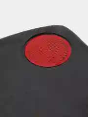 Брызговики универсальные 3D, черный, катафот красный, комплект 2 штуки