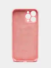 Розовый цветные силиконовые чехлы для iPhone 13 Pro Max, с бархатной прослойкой