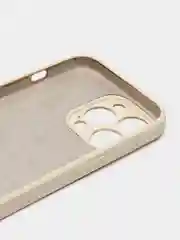 Светло-жёлтый цветной силиконовый чехол для iPhone 13 Pro, с бархатной прослойкой