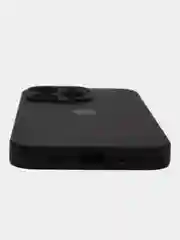 Черный цветной силиконовый чехол для iPhone 13 Pro, с бархатной прослойкой