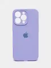 Сиреневый цветной силиконовый чехол для iPhone 13 Pro, с бархатной прослойкой